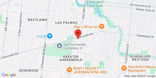 Map of 426 Castroville Rd San Antonio, TX 78207