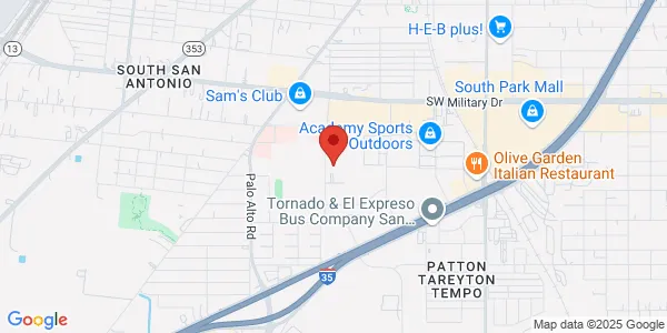 Map of 7430 Barlite Blvd Ste 106 San Antonio, TX 78224