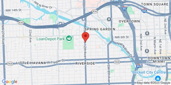 Map of 441 NW 12th Ave Miami, FL 33128