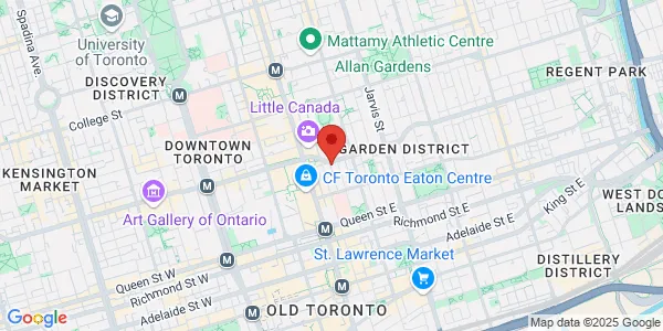 Map of 55 Dundas Street E Toronto, ON M5B 1C6 Canada