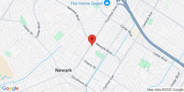 Map of 6170 Thornton Ave Ste E Newark, CA 94560