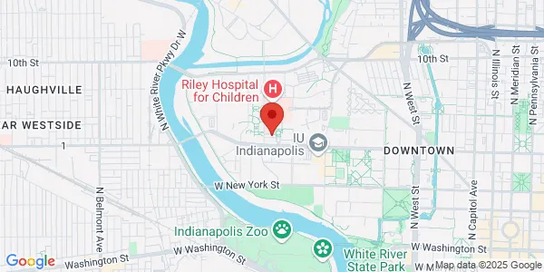 Map of 1140 W Michigan St Indiana University Indianapolis, IN 46202