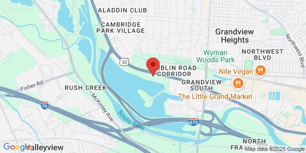 Map of 1211 Dublin Rd Columbus, OH 43215