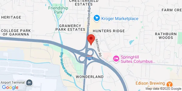 Map of 453 Waterbury Ct Columbus, OH 43230