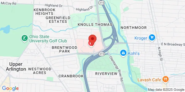 Map of 3545 Olentangy River Rd Ste 130 Columbus, OH 43214