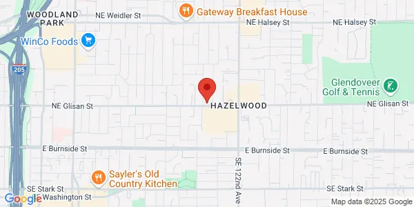 Map of 11731 NE Glisan St Portland, OR 97220