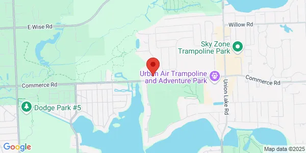 Map of 8800 Commerce Rd Commerce Township, MI 48382