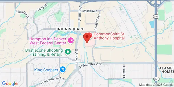 Map of 11700 W 2nd Pl Ste 450 Lakewood, CO 80228