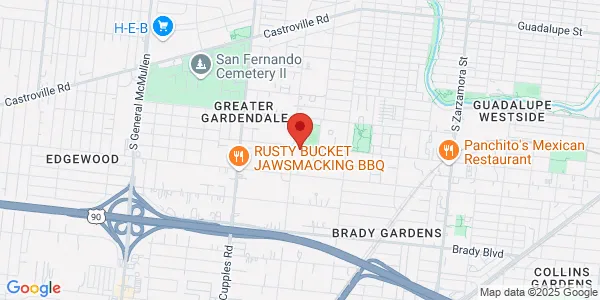 Map of 1102 Barclay St San Antonio, TX 78207
