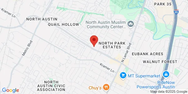 Map of 1210 W Braker Ln Austin, TX 78758