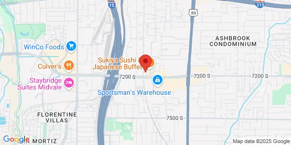 Map of 220 W 7200th S Ste A Midvale, UT 84047