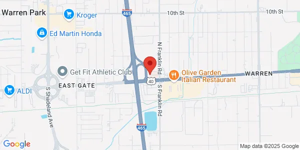 Map of 7910 E Washington St Ste 200 Indianapolis, IN 46219