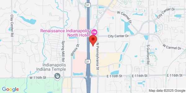 Map of 11911 N Meridian St Carmel, IN 46032