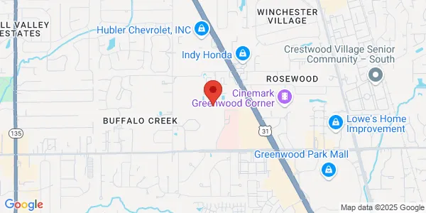 Map of 1440 E County Line Rd Ste 310 Indianapolis, IN 46227