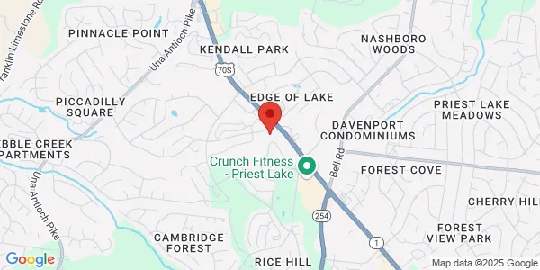 Map of 2545 Murfreesboro Pike Nashville, TN 37217