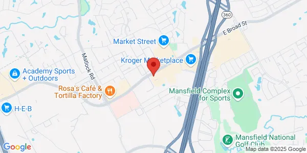 Map of 3020 E. Broad St. Suite 100 Mansfield, TX 76063