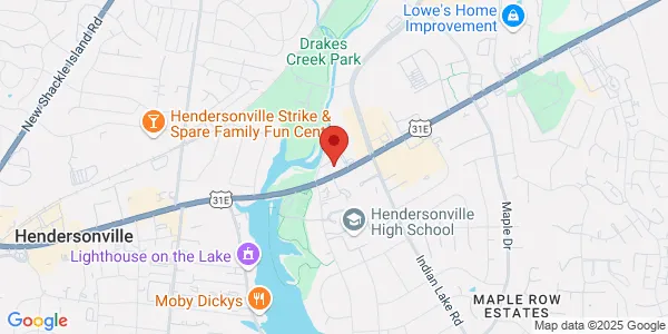 Map of 166 E Main St Hendersonville, TN 37075