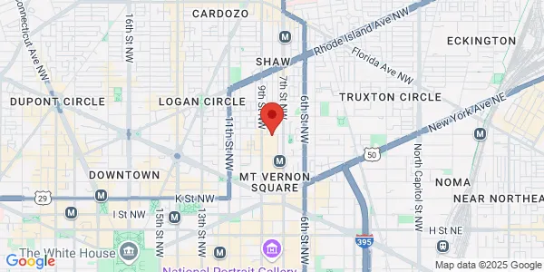 Map of 760 N St NW Washington, DC 20001