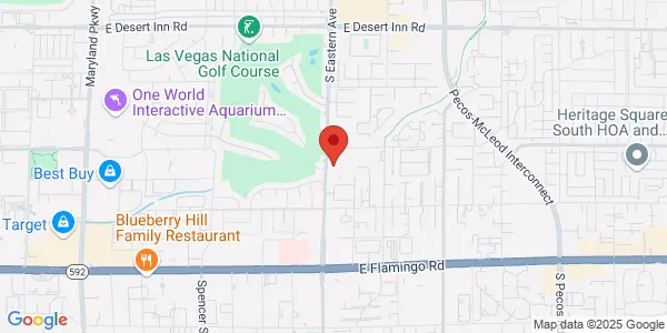 Map of 3730 S Eastern Ave Comprehensive Cancer Centers Las Vegas, NV 89169