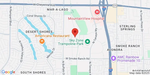 Map of 7445 Peak Dr Las Vegas, NV 89128