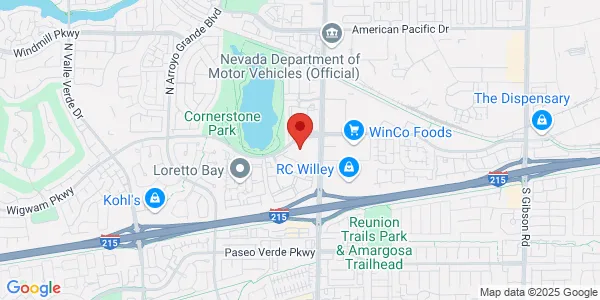 Map of 1505 Wigwam Pkwy Ste 130 Henderson, NV 89074