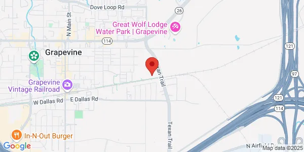 Map of 1054 Texan Trl Ste 100 Grapevine, TX 76051