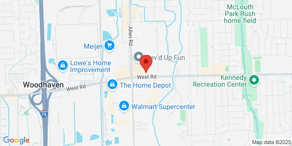 Map of 19200 W Rd Woodhaven, MI 48183