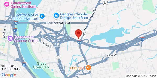 Map of 701 Main St East Hartford, CT 06108