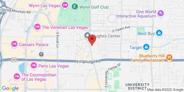 Map of 3900 Paradise Rd Ste V Las Vegas, NV 89169