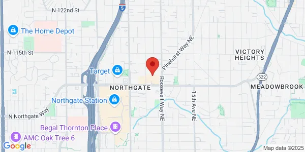 Map of 836 NE Northgate Way Seattle, WA 98125