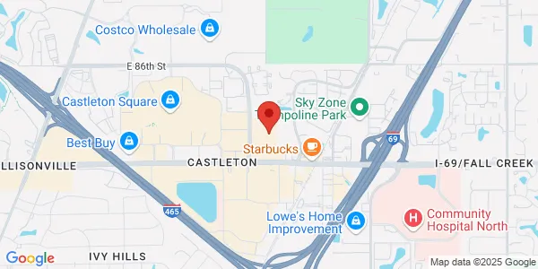 Map of 8257 Center Run Rd Indianapolis, IN 46250