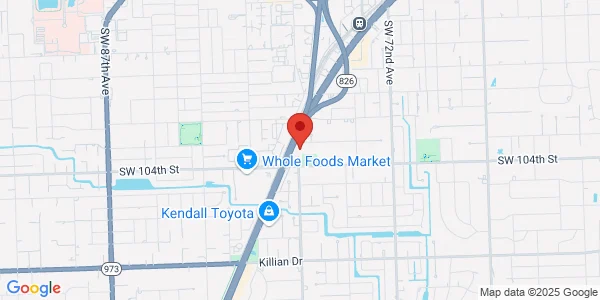Map of 10205 S Dixie Hwy Ste 102 Pinecrest, FL 33156