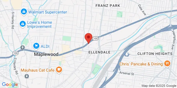 Map of 6542 Manchester Rd Saint Louis, MO 63139