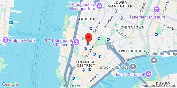 Map of 67 Vesey New York, NY 10001