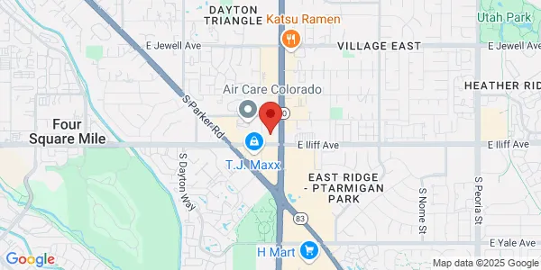 Map of 10355 E Iliff Ave Denver, CO 80247