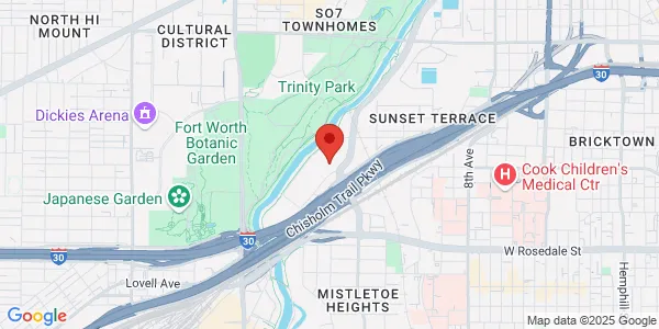 Map of 2500 West Fwy Fort Worth, TX 76102