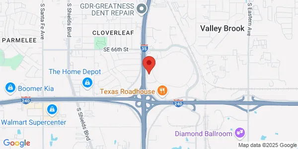 Map of 7100 S I 35 Service Rd Oklahoma City, OK 73149