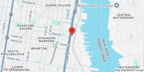 Map of 1 Reed St Philadelphia, PA 19147