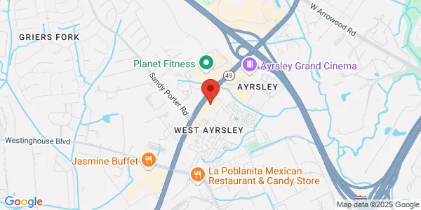 Map of 8943 S Tryon St Ste K Charlotte, NC 28273