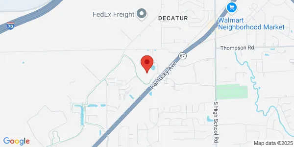 Map of 6920 Gatwick Dr Indianapolis, IN 46241