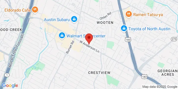 Map of 2000 W Anderson Ln Austin, TX 78757