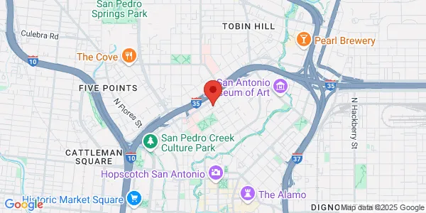 Map of 400 E Quincy St San Antonio, TX 78215