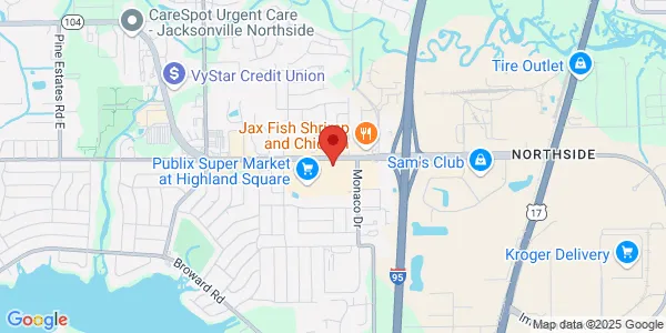 Map of 1036 Dunn Ave Ste 10 Jacksonville, FL 32218