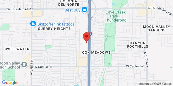 Map of 12808 N Black Canyon Hwy Phoenix, AZ 85029