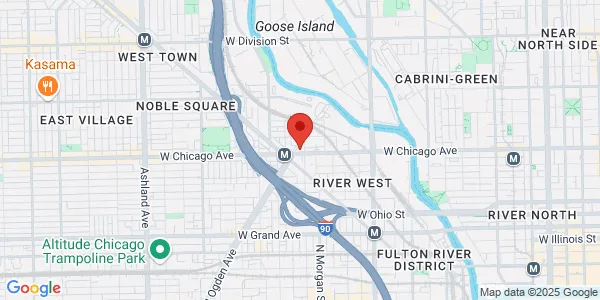 Map of 1030 W Chicago Ave Chicago, IL 60642