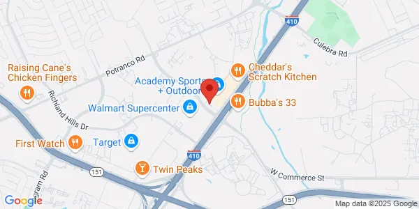 Map of 7555 NW Loop 410 Ste 114 San Antonio, TX 78245