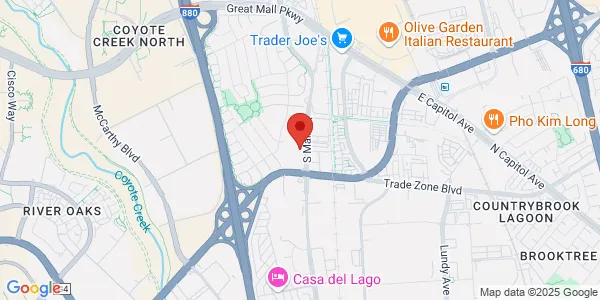 Map of 1717 S Main St Milpitas, CA 95035