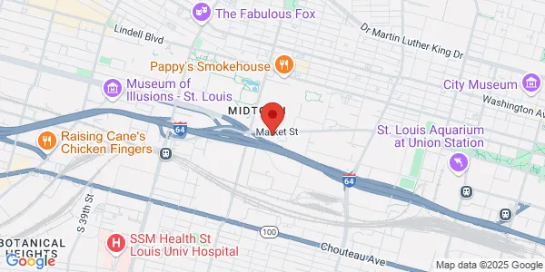 Map of 3100 Market St Saint Louis, MO 63103