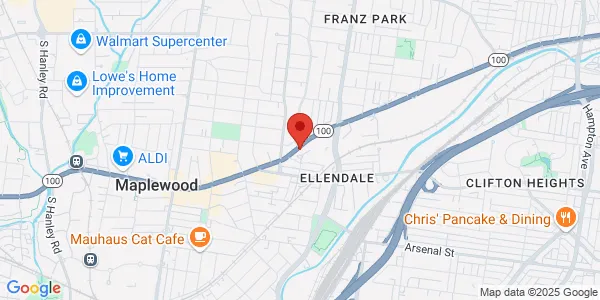 Map of 6542 Manchester Rd Saint Louis, MO 63139