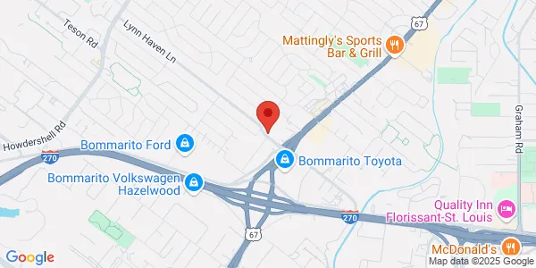Map of 463 Lynn Haven Ln Hazelwood, MO 63042
